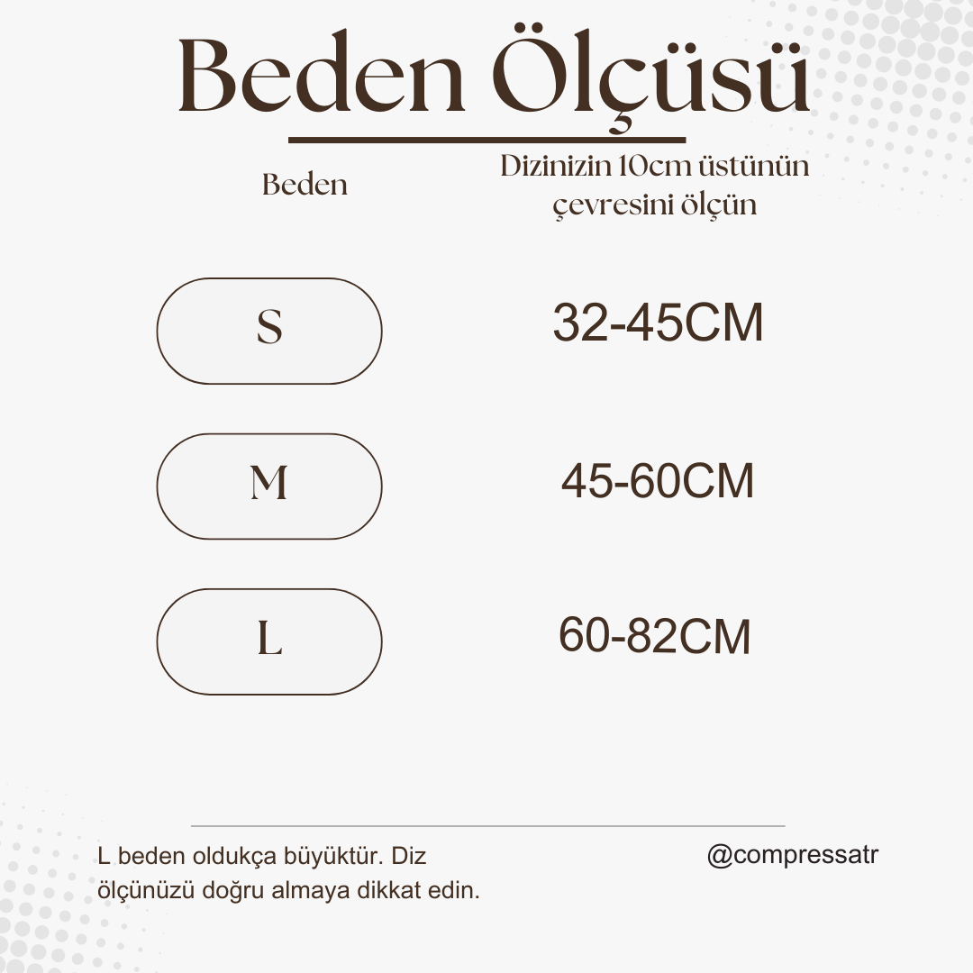 Compressa™ Bambu Diz Kompresyon Bandı (Tekli)